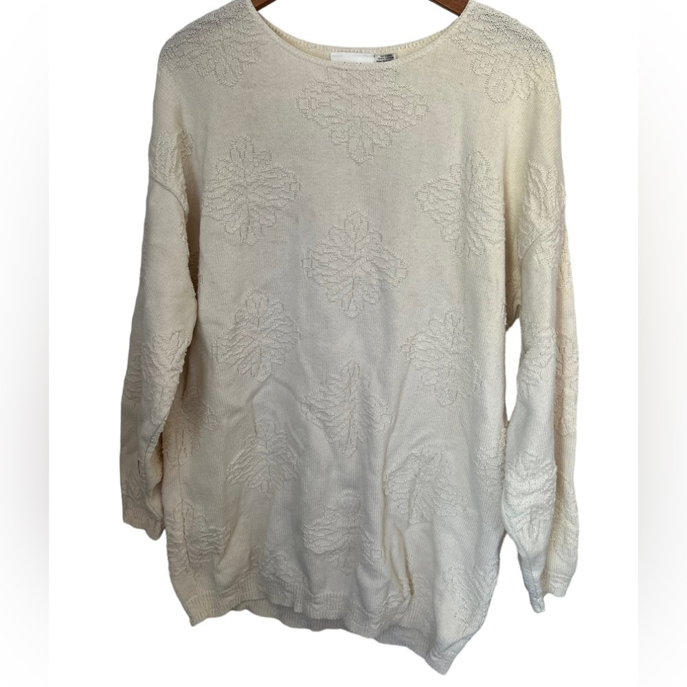 Vintage Cream Cottagecore Sweater